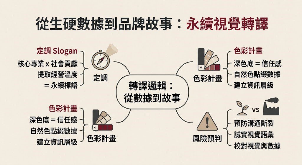 永續報告書色彩計畫與品牌視覺語彙規劃