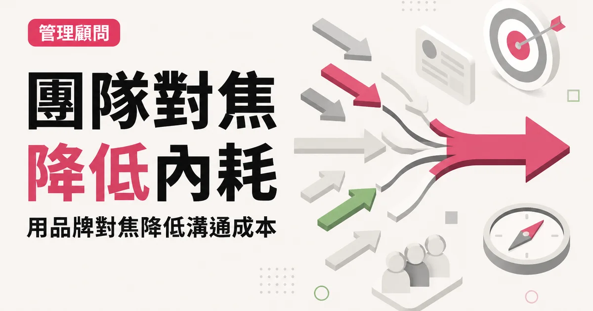 團隊對焦降低內耗｜用品牌對焦降低溝通成本